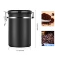 thumbnail image 2 of Garosa Coffee Container Large Airtight Stainless Steel Black Kitchen Sotrage Canister for Coffee, 2 of 8