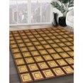 thumbnail image 3 of Ahgly Tapis Rectangulaire Lavable en Machine Intérieur Caramel Brun, 3 Pieds x 5 Pieds, 3 of 7