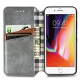 thumbnail image 5 of Case for iPhone 7 Plus Flip Cover Wallet Flip Cover Magnetic Protective - Grey, 5 of 5