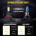 thumbnail image 2 of 9005/9006/9012 HIR2 LED Headlights Conversion Kit High / Low Beam Bulbs Super White Light Pack of 2, 2 of 10
