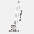 thumbnail image 2 of Tableware Stainless Steel Soup Spoon with Ergonomic Handle and Hook End for Hanging - Kitchen Tableware for and Cooking Easy to Hang Inside Pot, 2 of 7