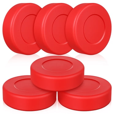 Miangastore Rondelles de Hockey Officielles Circulaire Rouge 6 Pcs 2.8X0.8X0.8In pour Séances d'Entraînement