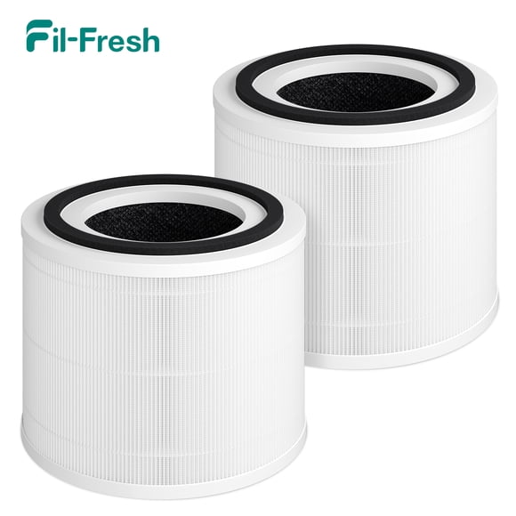 Fil-fresh 2 Pack True HEPA Replacement Filter, Compatible with PuroAir 240 Air Purifier, 3-in-1 True HEPA Filter with Activated Carbon Filter, Reduce Dust, Pollen, Smoke