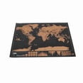 thumbnail image 1 of Map Scratch World Map Stylish Fine Printed Wall Scratchcard Map Poster for Travel Enthusiast, 1 of 5