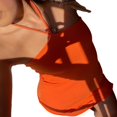 thumbnail image 3 of Women‘s Halter Neck Bodycon Knitted Dress Bandage Beach Backless Ruched Mini Dresses, 3 of 4