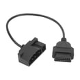 thumbnail image 2 of Pin 40cm/15.7in 7-Pin OBD1 to OBD2 OBDII 16-Pin Diagnostic Scanner Adapter Cable Fit for, 2 of 7
