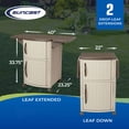 thumbnail image 3 of New Suncast Station de Préparation Portable pour Patio Extérieur avec Table et Armoire (Lot de 2), 3 of 8