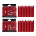 thumbnail image 1 of Mega Candles 40 Pcs Chandelles Coniques Mini Rouges Non Parfumées / 4 Pouces de Hauteur x 1/2 Pouces de Diamètre / Idéal pour Couler des Carillons, Rituels, Sorts, Jeux de Cire et Plus, 1 of 4