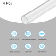 thumbnail image 3 of Unique Bargains Tube Acrylique Rigide Rond Transparent 18mm ID 20mm OD 14 Pieds pour Lampes et Lanternes, Système de Refroidissement par Eau 4 Pcs, 3 of 6
