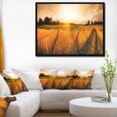 thumbnail image 4 of Designart - Champ de Blé au Coucher du Soleil Panorama - Photographie Encadrée Impression d'Art sur Toile, 4 of 4