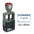thumbnail image 1 of Printtoo Heavy Duty Dater Stamp With Scanned By Text And Sign Space Self Inking Office Rubber Stamp-Blue, 1 of 1