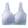 thumbnail image 1 of Front Closure Bras for Women Wireless Daily Bra Full Coverage Push Up Wirefree Bras, 1 of 1