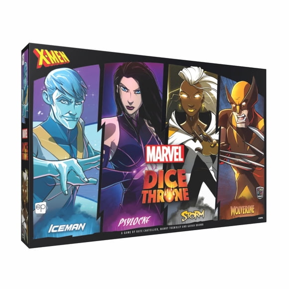 USAopoly Marvel X-Men Dice Throne Box 1 (Iceman, Psylocke, Storm, Wolverine) jeu de plateau