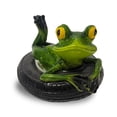 thumbnail image 1 of Maytalsory Frog Mini Pond Decoration Of Whimsy To Garden decoration features With These Ren Frogs Floating Pond Decoration, 1 of 6