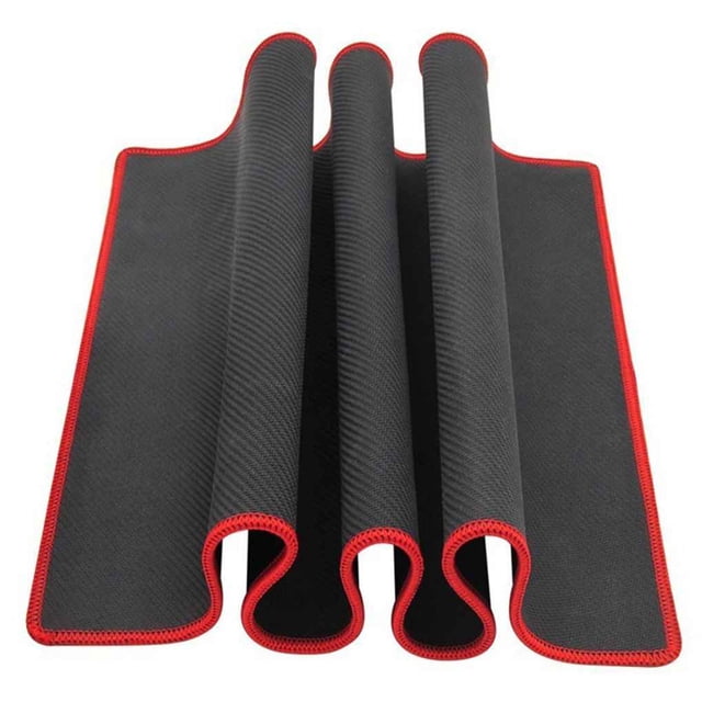 Baohd 1pcs Non Wear Resistant Computer Notebook Soft Edge Seamed Mouse Pad Office Rubber Fabric Mat red 240*320*3mm 1Set