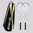 thumbnail image 4 of LOVIVER 2 Piece Badminton Racket Set Badminton Equipment Badminton Racket for Adults and with Bag, 4 of 8