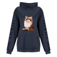 thumbnail image 4 of WEAIXIMIUNG Graphic Sweatshirts for Women Ms Popular Logo To The Letters Sleeve Hooded, 4 of 5