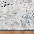 thumbnail image 3 of LaDole Rugs Cream Beige Blue Area Rug, Living Room, Contemporary, Vintage, 5' x 7', Plush Feel, 3 of 5