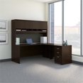 thumbnail image 2 of Scranton & Co 72" Transitional Wood L Shaped Desk with Hutch in Mocha Cherry, 2 of 8