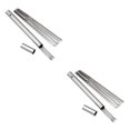 thumbnail image 1 of Transemion Versatile Stainless Steel Barbecue Stick Culinary Masterpieces With Ease Silver Stick +20* stick 2Set, 1 of 6