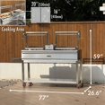 thumbnail image 3 of 77” Infinity Argentine Xl Charcoal And Wood Bbq Grill, 3 of 9