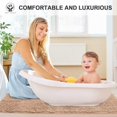 thumbnail image 3 of Soft Microfiber Bathroom Rugs, 47 x 17 Inches Non Slip Bath Mat for Door, Bathroom & Bedroom with Water Absorbent, Machine Washable (Brown), 3 of 7