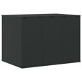 thumbnail image 3 of vidaXL Garden Cushion Box PE Rattan 145x100x103 cm Black, 3 of 4