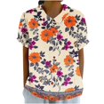 thumbnail image 4 of Pisexur T-shirt Décontracté à Manches Courtes et Col Rond pour Femme, Haut Imprimé, Hauts pour Femmes, Hauts de Sortie pour Femmes, Hauts d'Été pour Femmes Noir, P, 4 of 4
