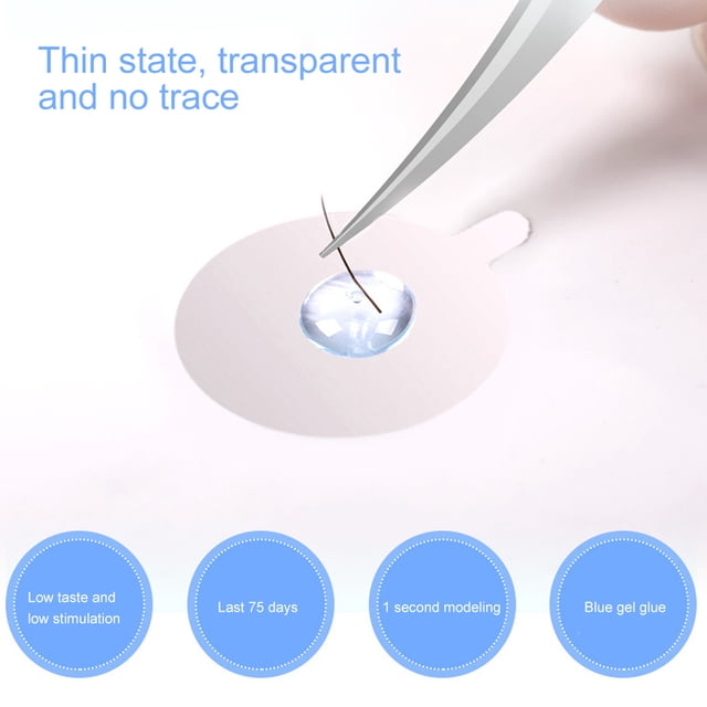 15ml Eyelash Glue Fast Drying Long Lasting Transparent Eyelashes Extension Glue