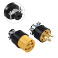 thumbnail image 2 of Lefu 1 Male & 1 Female Replacement Electrical Plug Ends 3 prong, Extension Cord, Etc, 2 of 9