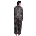 thumbnail image 3 of Moomaya Ensemble de Pyjama à Manches Longues et Shorts pour Femmes, Pyjama en Satin à Boutons pour Femmes, 3 of 6
