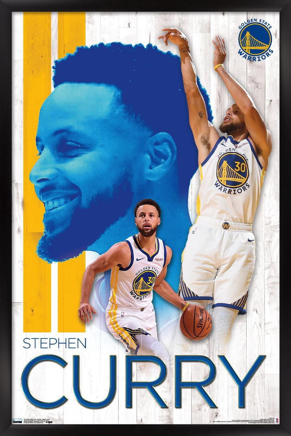 NBA Golden State Warriors - Stephen Curry 19 Wall Poster