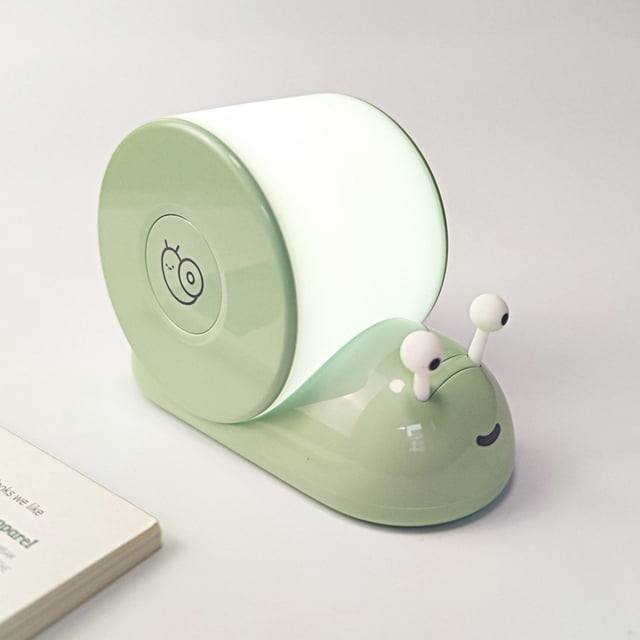 Snail Night Light Magnetic Wall Mounted USB Rechargeable LED Table Lamp Bedroom Bedside Companion Sleeping Ambient Light