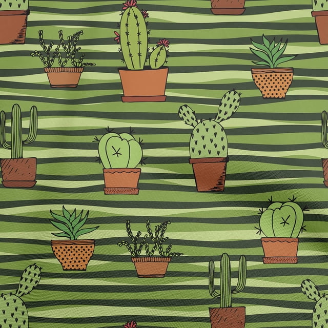 oneOone Polyester Spandex Green Fabric Kawai Sewing Craft Projects Fabric Prints By Yard 56 Inch Wide-OQ