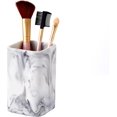 thumbnail image 3 of Toothbrush Holder, Marble Look Resin Toothpaste Makeup Brushes Razors Holder Vanity Bathroom Countertop Organizer Accessories Tumbler Stand, 3 of 9