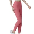 thumbnail image 4 of 50 % de Rabais Clair! Pantalon Legging de Yoga pour Femmes Taille Haute Vêtements Tendance Automne Pantalon Léopard Course Sports Extensible Rouge TTG, 4 of 5
