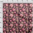 thumbnail image 3 of oneOone Polyester Spandex Wine Fabric Floral Sewing Craft Projects Fabric Prints By Yard 56 Inch Wide, 3 of 4