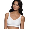 thumbnail image 1 of Bali Womens Comfort Revolution Smart Sizes Shaping Wirefree Bra, L, White Dot, 1 of 4