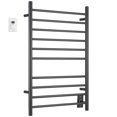 thumbnail image 4 of Ancona Novara Dual Chauffe-Serviettes Mural 10-Bar, Noir Mat, 4 of 7