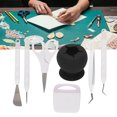 thumbnail image 4 of Vinyl Weeding Tools Set  , Clear Debris DIY Production Craft Tools Set Prevent Tearing  For Cameos For Silhouettes For Lettering Black, 4 of 8