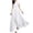 White, variant on TIMIFIS Chiffon Formal Dresses Women's V-Neck Color Short Sleeve Chiffon Waist Closing Evening Dress - Spring