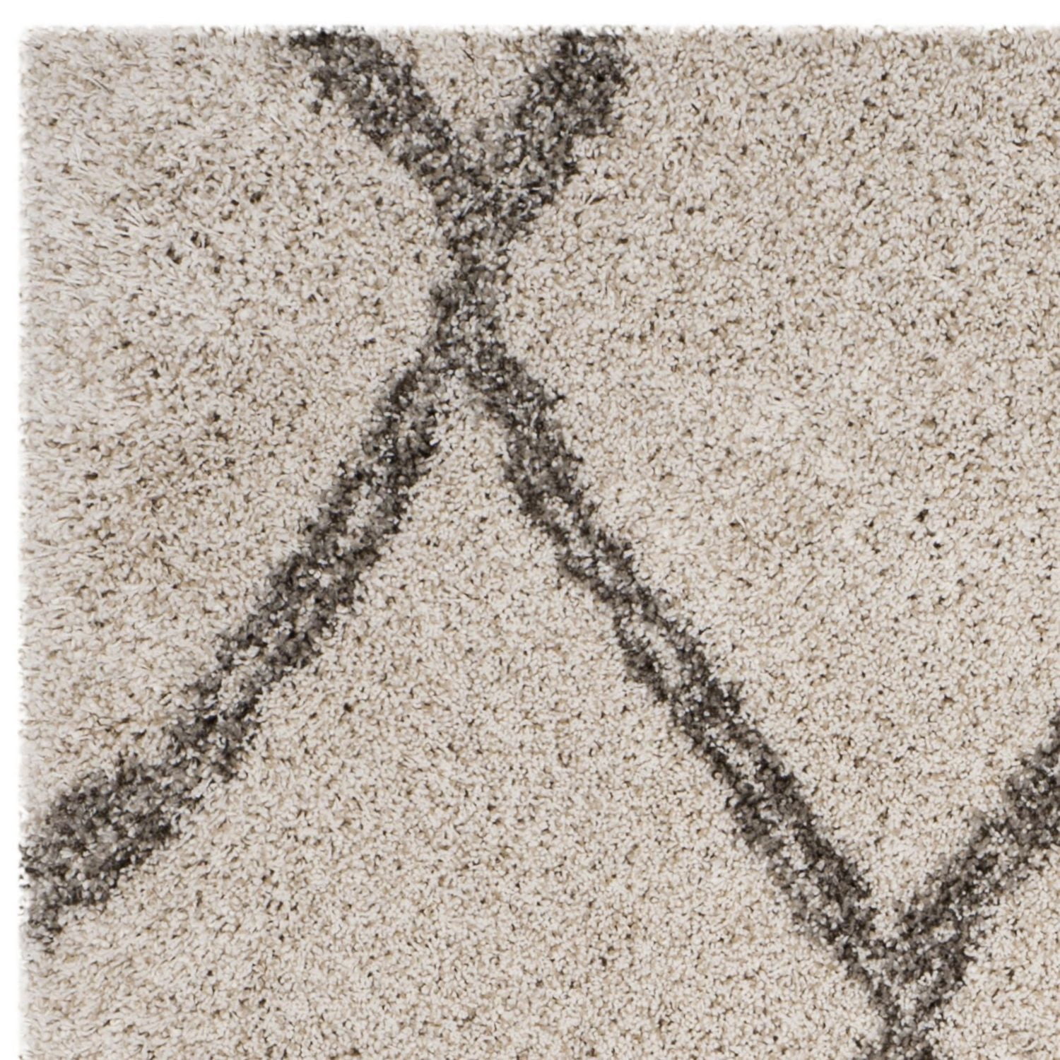 SAFAVIEH Hudson Adella Geometric Diamonds Shag Area Rug