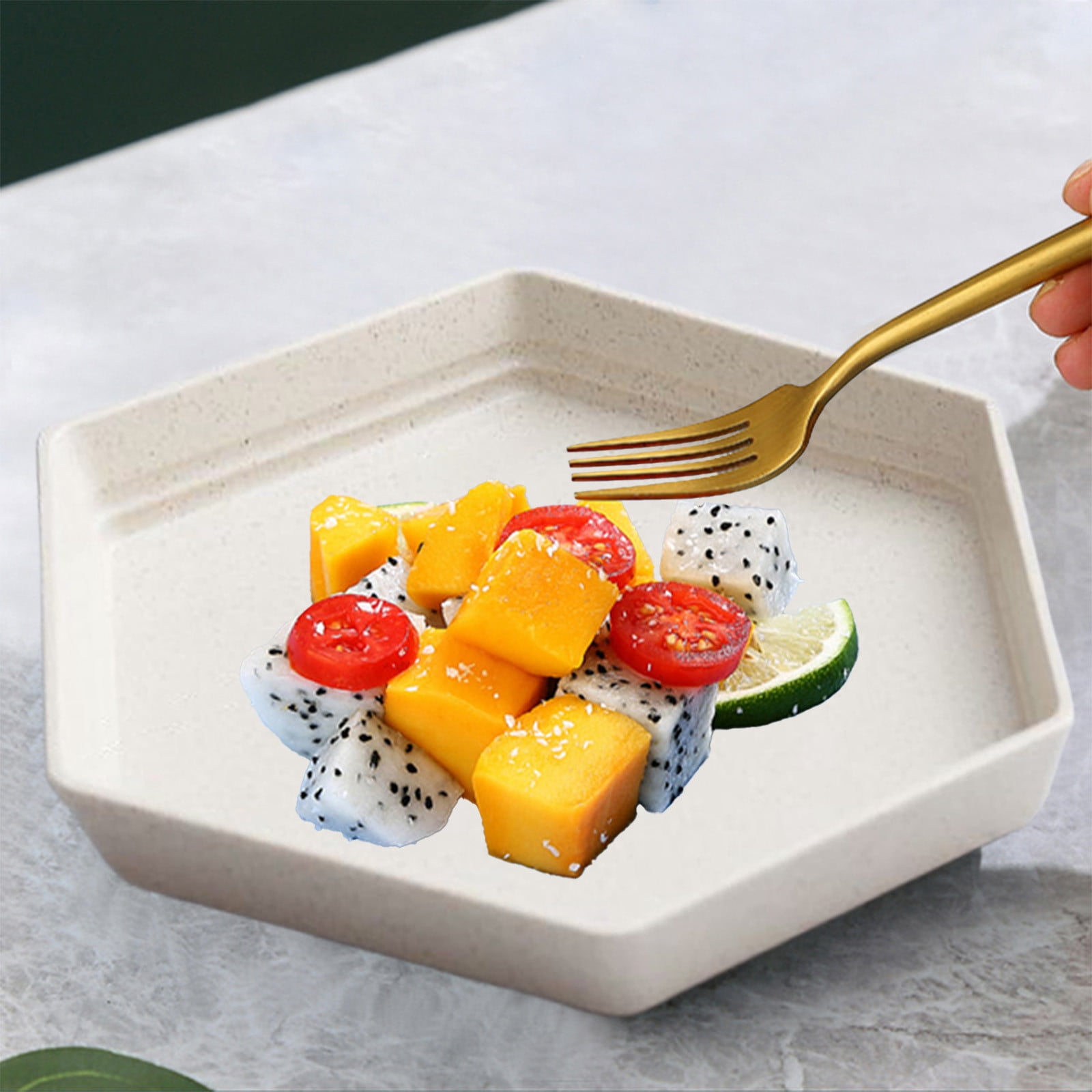 Mini Wheats Straw Plates Reusable Squares Dishes Dishwasher Microwave Safe Unbreakables Dinner Plates For Children Adult Pet