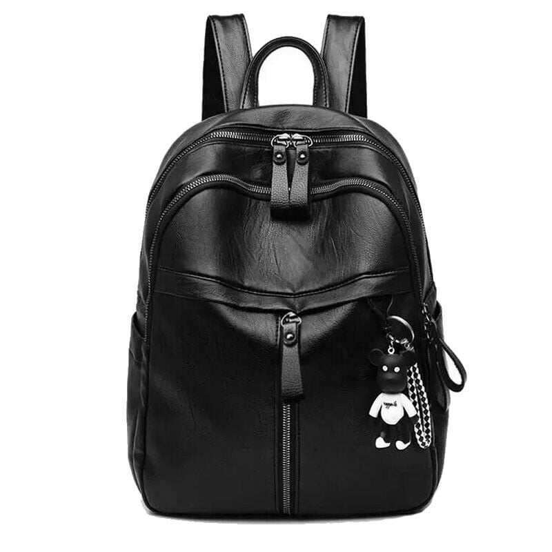 Women Leather Backpack Bag Cross Shoulder Travel Handbag School Backpack