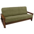 thumbnail image 1 of Housse de Futon Pleine en Microsuède Uni à Double Cordon de 8 à 9 Po - Vert Sauge, 1 of 1