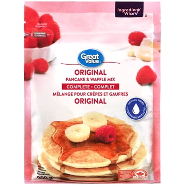 Mélange pour crêpes et gaufres original complet Great Value