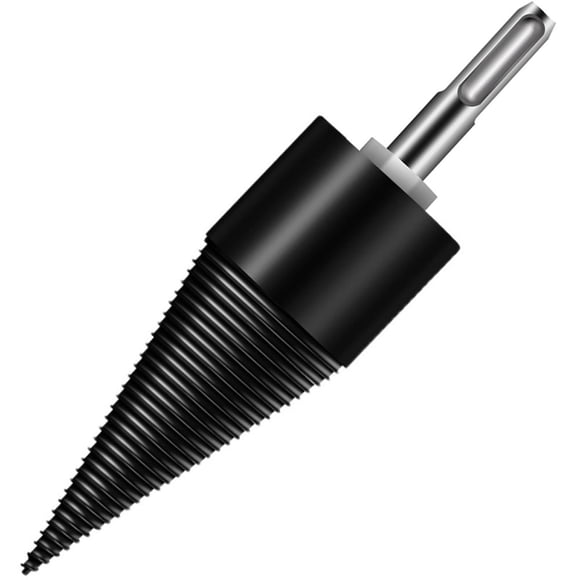 Amdohai Firewood Chop Drill Bit Wood Splitting Tool Cone Log Splitters Electric Timber Breaking Machine Firewood Chopper Breaker Bits Accessory