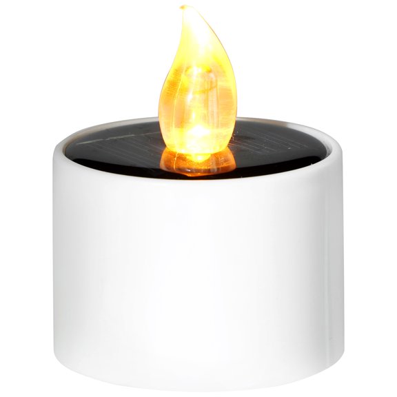 KAKOWELY Solar Powered Candle Tea Lamp Flameless Candle Lamp Solar Candle Tea Light,2.56"X1.97"X1.97"