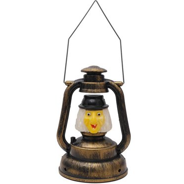 Lanterne de Table d'Halloween en Plastique Décorative à DEL, Lampe à Huile Suspendue