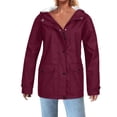 thumbnail image 2 of Posijego Imperméables P-4TG pour Femmes Légers Imperméables Manteau de Pluie Coupe-Vent Extérieur Voyage Randonnée Veste, 2 of 6